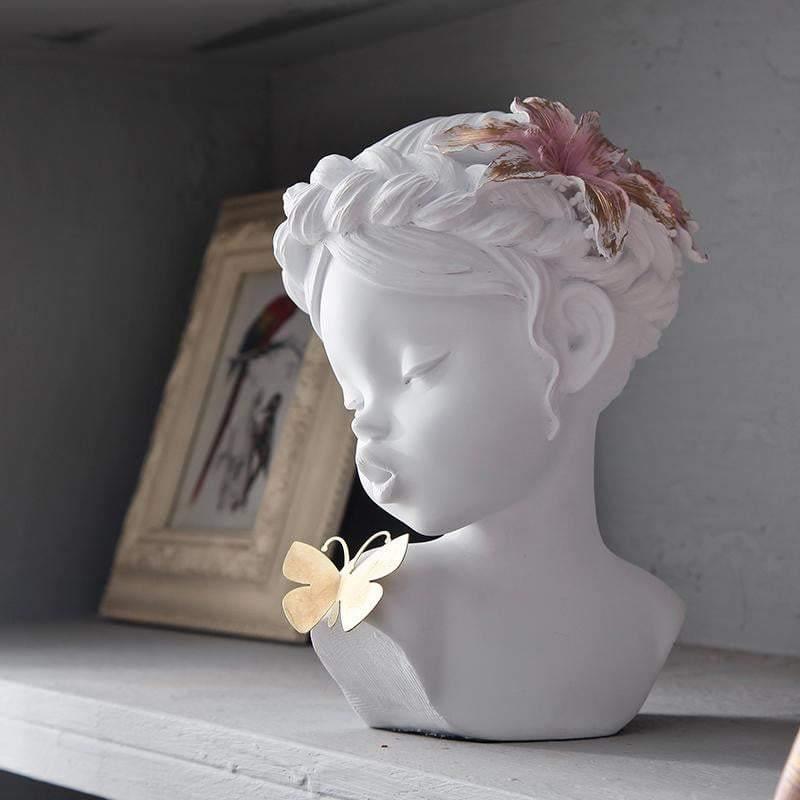 Summer Girl Bust Statuette