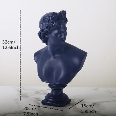 Classic Greek Bust Statuette