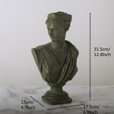 Classic Greek Bust Statuette