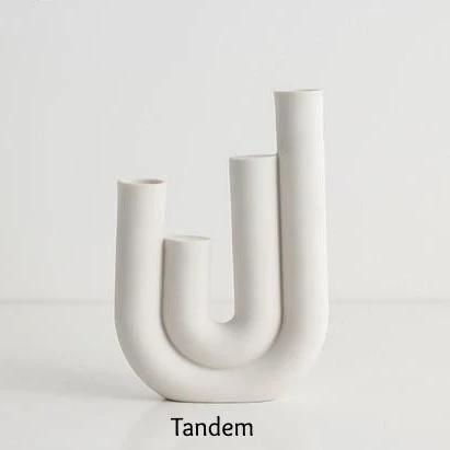 Scandi Curves Taper Candle Holders