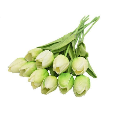 10-Piece Faux Tulips Artificial Flowers