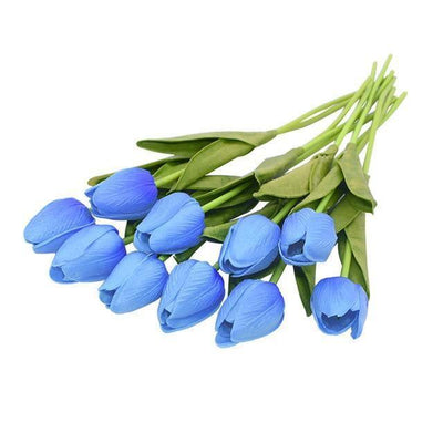 10-Piece Faux Tulips Artificial Flowers