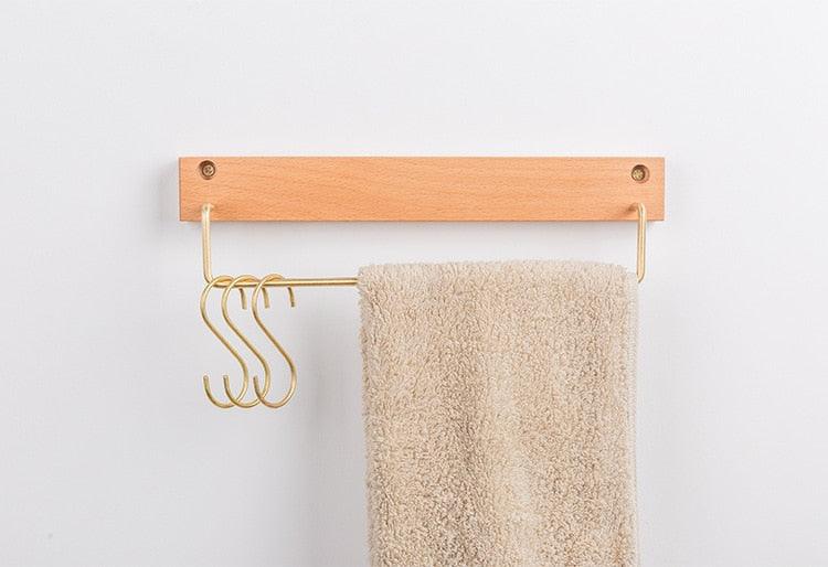 Beechwood Towel Rack