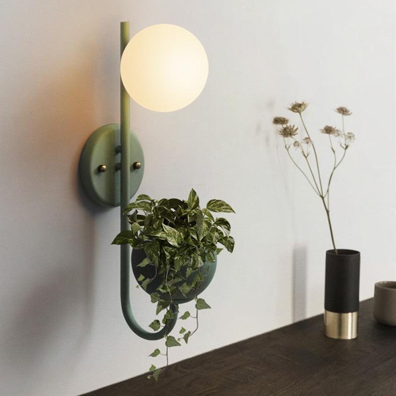 Savoy Wall Lamp, Planter & Organizer